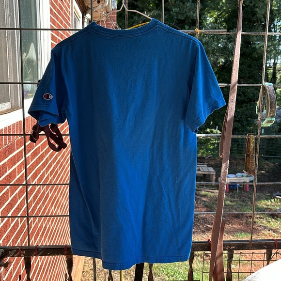 Champion Authentic Athletic Apparel Blue Short Sleeves Tee Big Sky Montana Men S - Picture 7 of 16